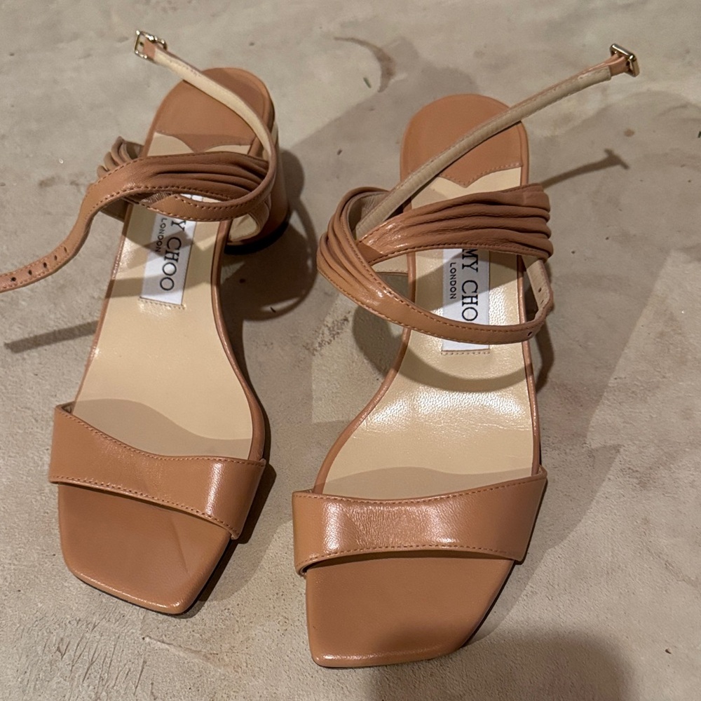 Jimmy Choo Brown Strappy Sandals